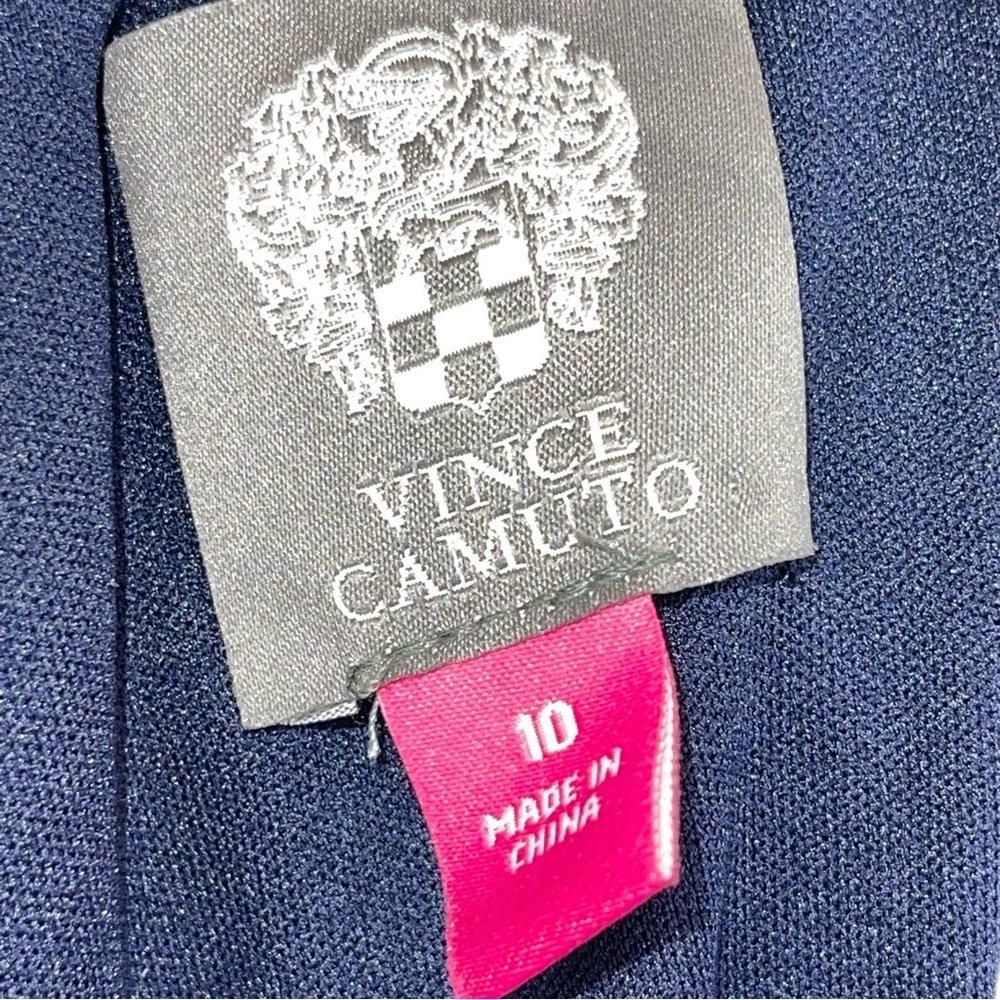Vince Camuto Navy Blue Maxi Dress with Ruched Waist - Picture 10 of 16